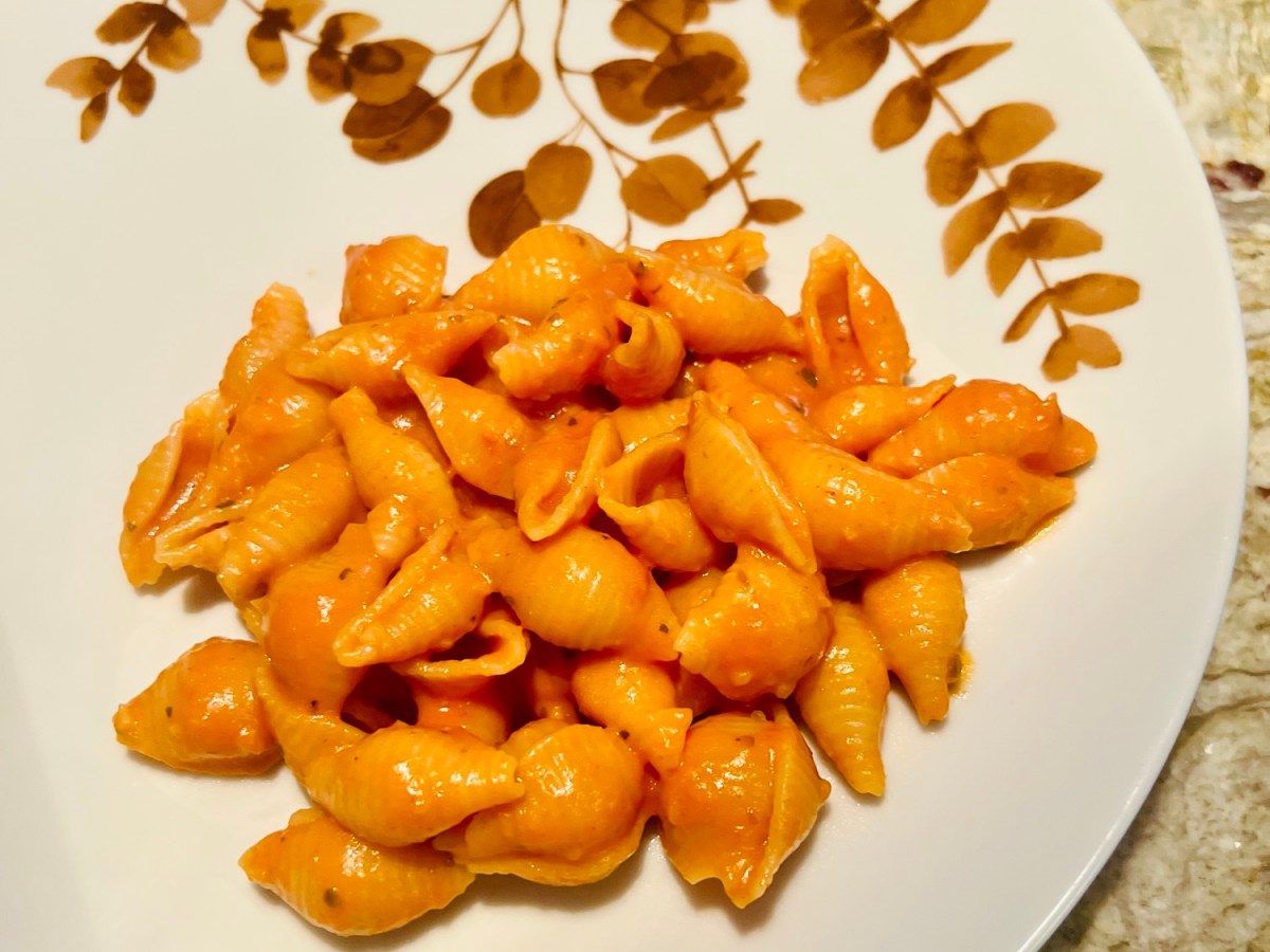 Conchiglie à la sauce&nbsp;rosée