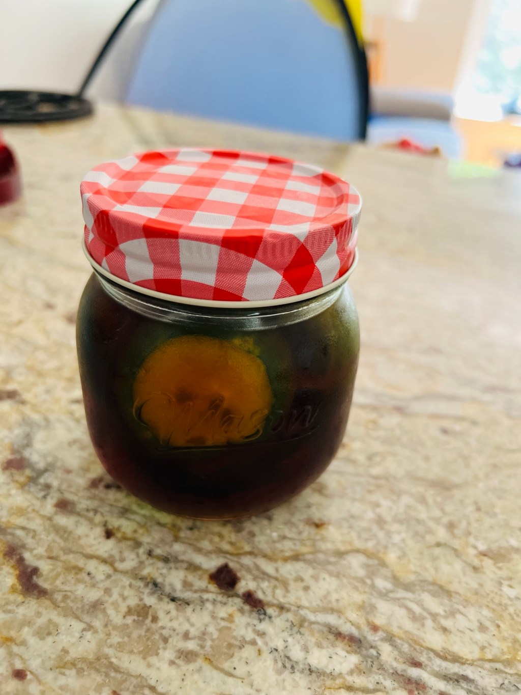 Cornichons à la sauce&nbsp;soya